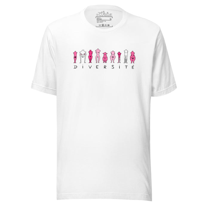 T-shirt unisexe diversité en couleurs