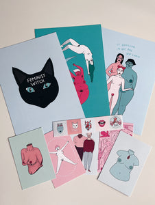 Kit promo 3 prints + 4 cartes postales