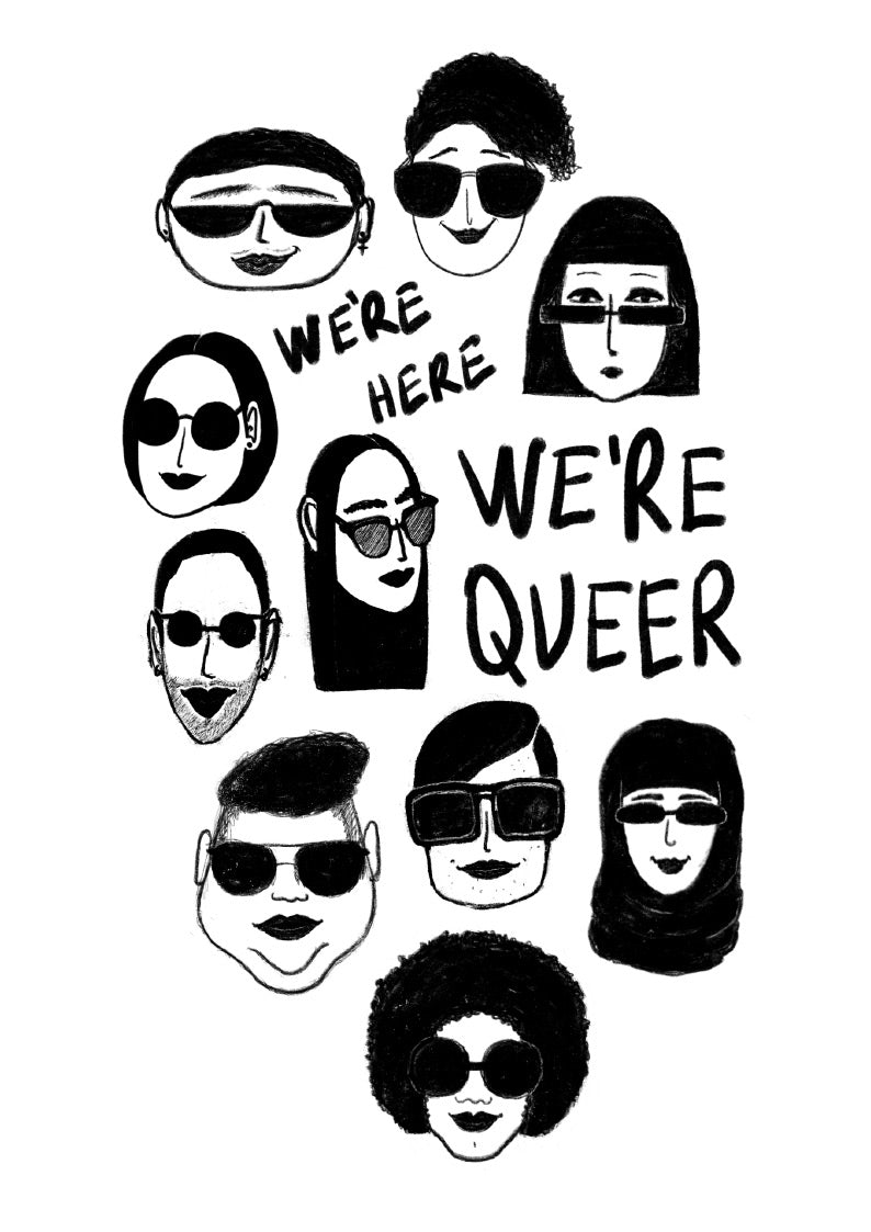 We're here we're queer - Impression A4