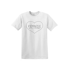 Féministe en criss - T-shirt sérigraphié blanc ou noir